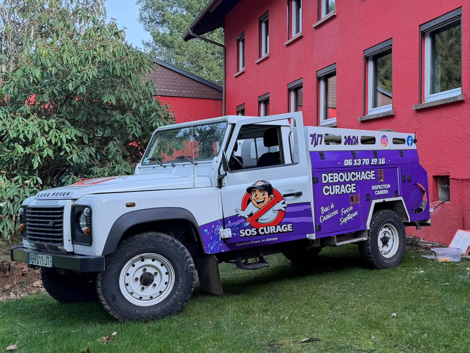 Camion SOS Curage hydrocureur professionnel à Raon-l'Étape
